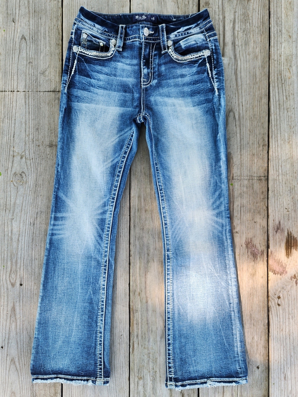 Miss Me Light Blue Curvy Boot Women's Bootcut Jeans size 26